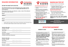 Load image into Gallery viewer, Canadian Analyzed Dual Pack Long-Term Radon Test Kit